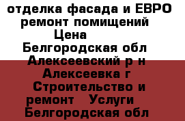 отделка фасада и ЕВРО ремонт помищений › Цена ­ 300 - Белгородская обл., Алексеевский р-н, Алексеевка г. Строительство и ремонт » Услуги   . Белгородская обл.